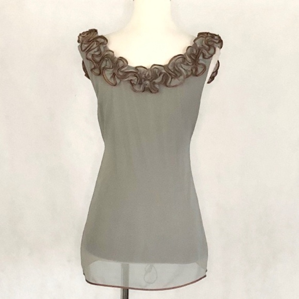 Anthropologie Baraschi In The Wings Rosette Top - Picture 7 of 11
